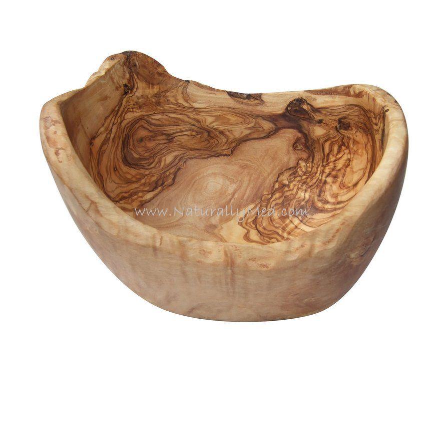 large rustic bowl made of olive wood Wooden fruit basket olive wood cup centerpiece dip bowl bread basket