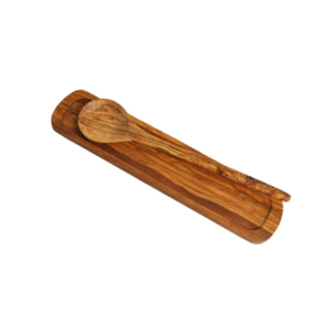 Olive Wood Spoon and Spoon Rest
