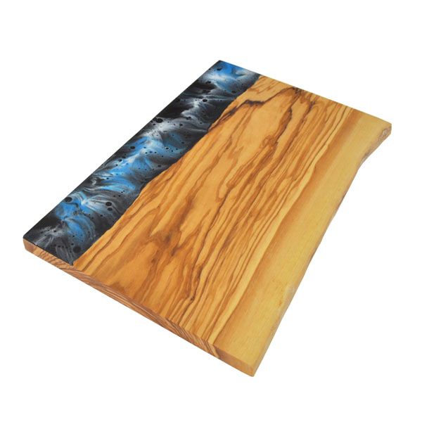 Large Resin Charcuterie Board With Olive Wood