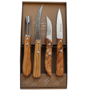 Set of 4 Olive Wood Knives